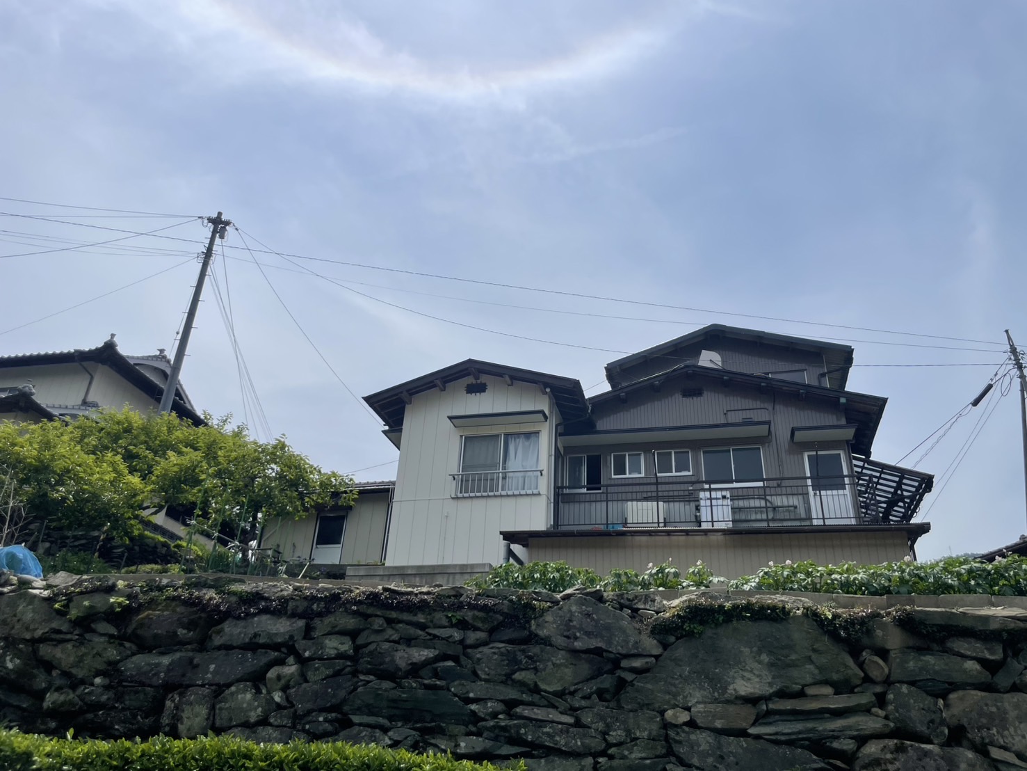 三好市井川町　外壁塗装　屋根塗装　軒天張り替え　ポリカ張り替え